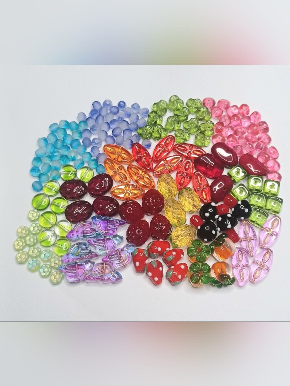 Variety loose Glass Beads for jewelry-making 100pcs+